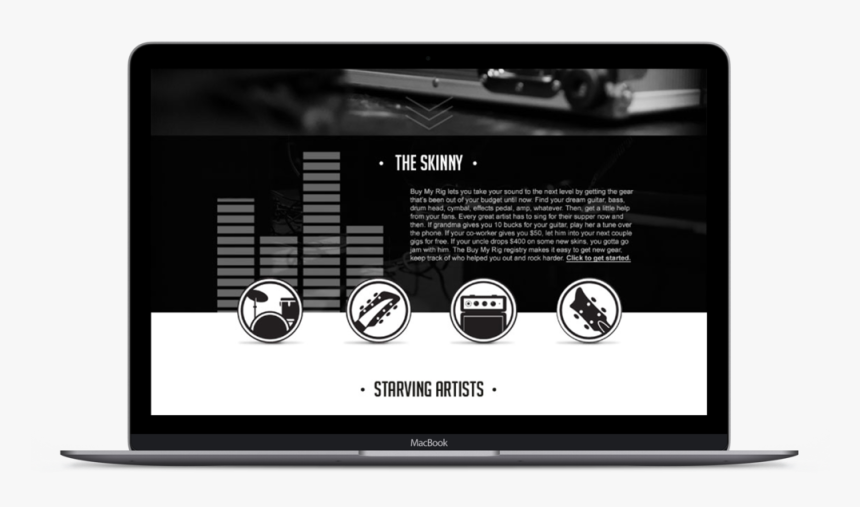 Portfolio Guitar Center Website Landing 2 - Bateria De Los Beatles, HD Png Download, Free Download