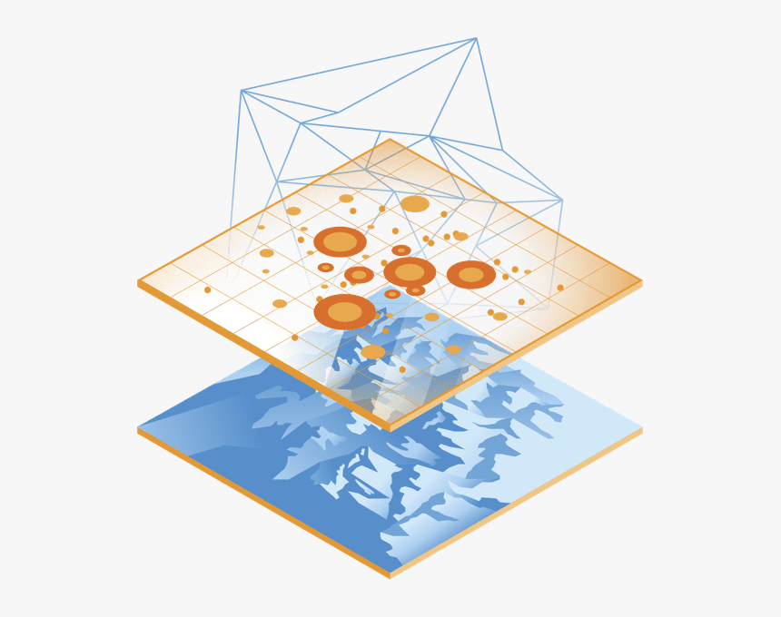 Spatial Analysis Illustration - Esri Layers, HD Png Download, Free Download