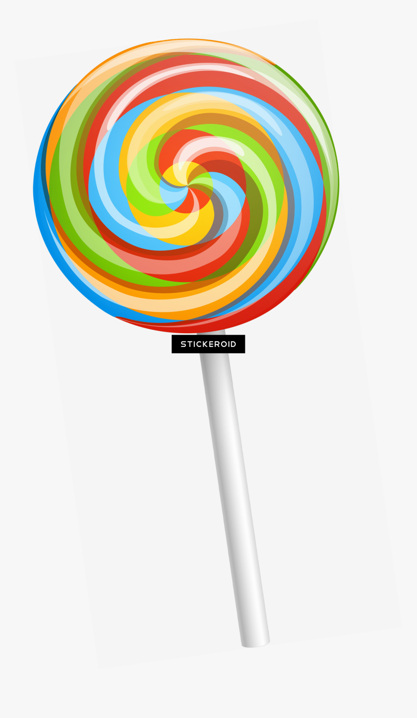 Rainbow Lollipop Png, Transparent Png, Free Download
