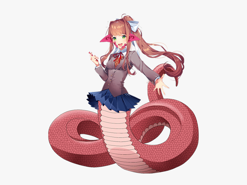 Doki Doki Literature Club Monika Hd Png Download Kindpng