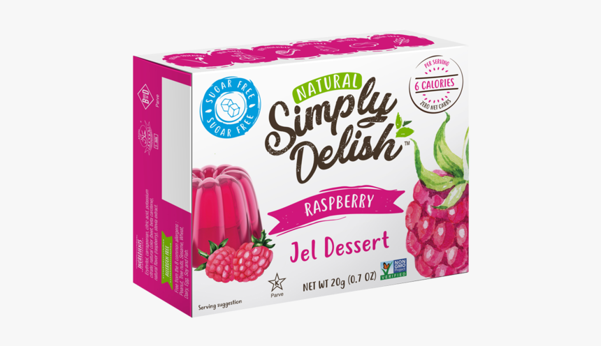 Raspberry Jelly - Simply Delish Jello Strawberry, HD Png Download, Free Download