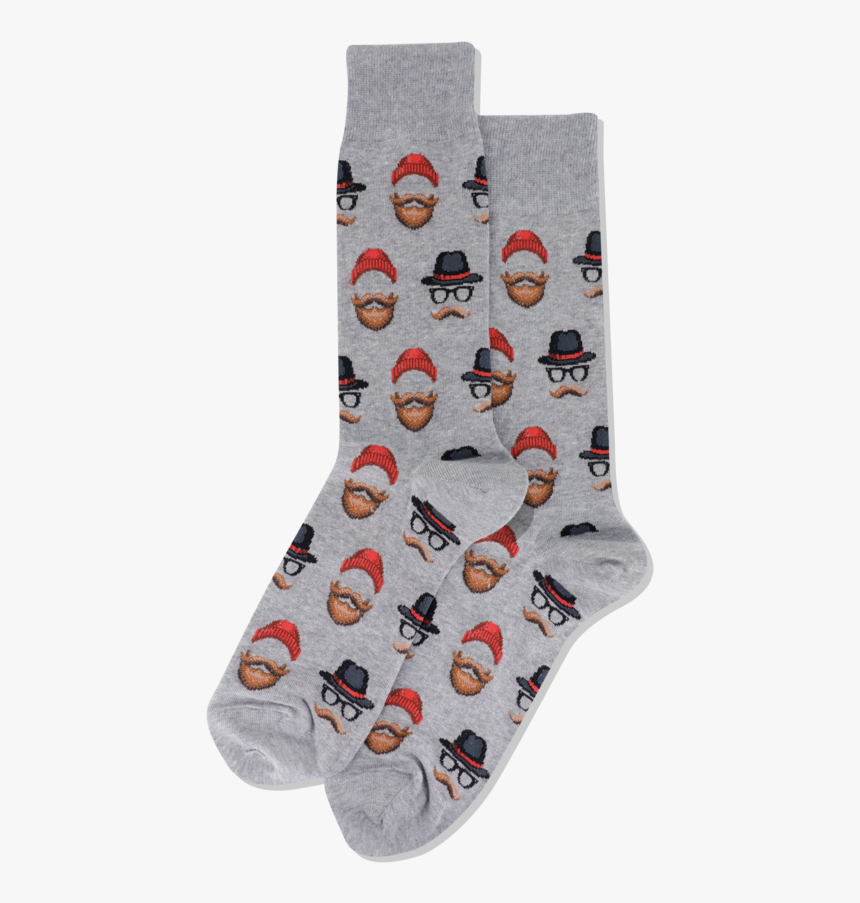 Men"s Hipster Guy Crew Socks"
 Class="slick Lazy Image - Sock, HD Png Download, Free Download