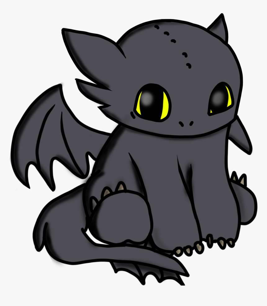 Toothless - Cartoon, HD Png Download - kindpng