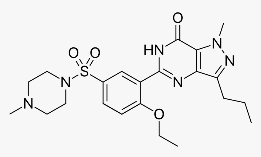 Sildenafil Molecule, HD Png Download, Free Download