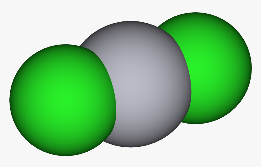 Mercury Dichloride 3d Vdw - Mercuric Chloride Molecule, HD Png Download, Free Download