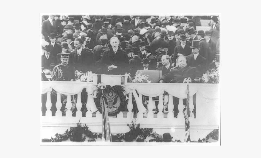 Woodrow Wilson Speaking At His Inauguration 1913 - Woodrow Wilson Giving A Speech, HD Png Download, Free Download