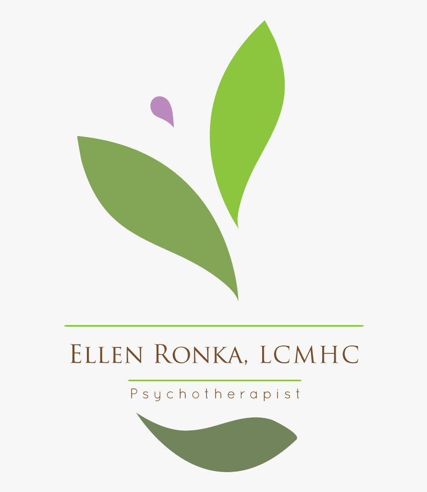 Ellen Ronka Logo With Drop 4 - Leaf, HD Png Download, Free Download