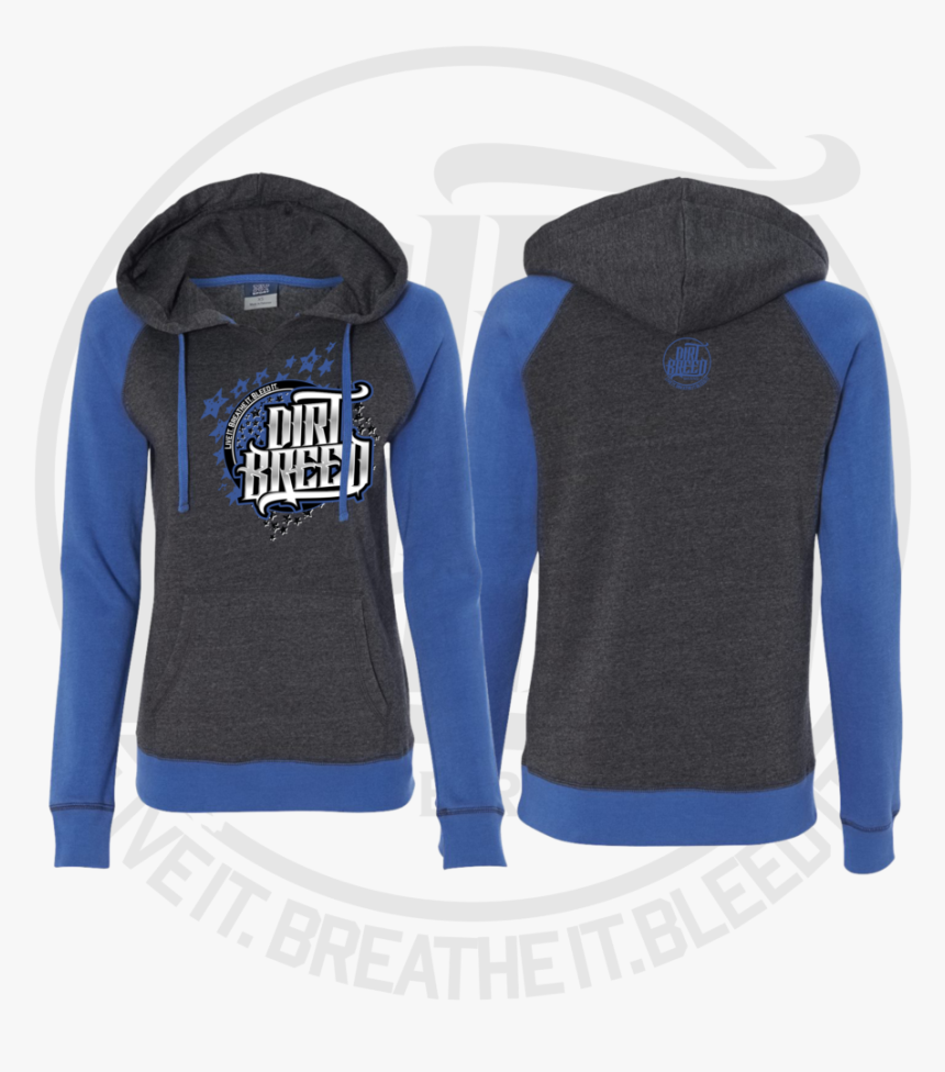 Dirtbreed Ladies Colorblock Hooded Sweatshirt Dirt - Hoodie, HD Png Download, Free Download