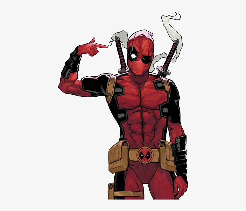 Deadpool Spiderman Character Fictional Book Superhero - Comic Book Art  Deadpool, HD Png Download - kindpng