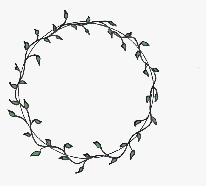 Download Vines Clipart Circular Clip Art Free Flower Circle Border Black And White Hd Png Download Kindpng