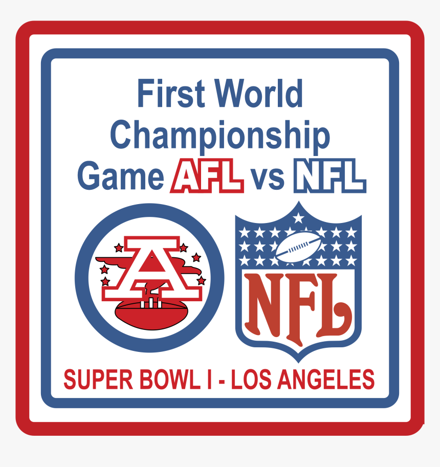 Superbowl 1 Logo Png Transparent - Nfl Logo Old And New, Png Download, Free Download