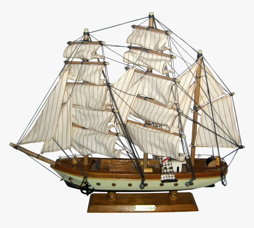 Jpg Transparent Transparent Ship Model - Wooden Sailing Boat Png, Png Download, Free Download