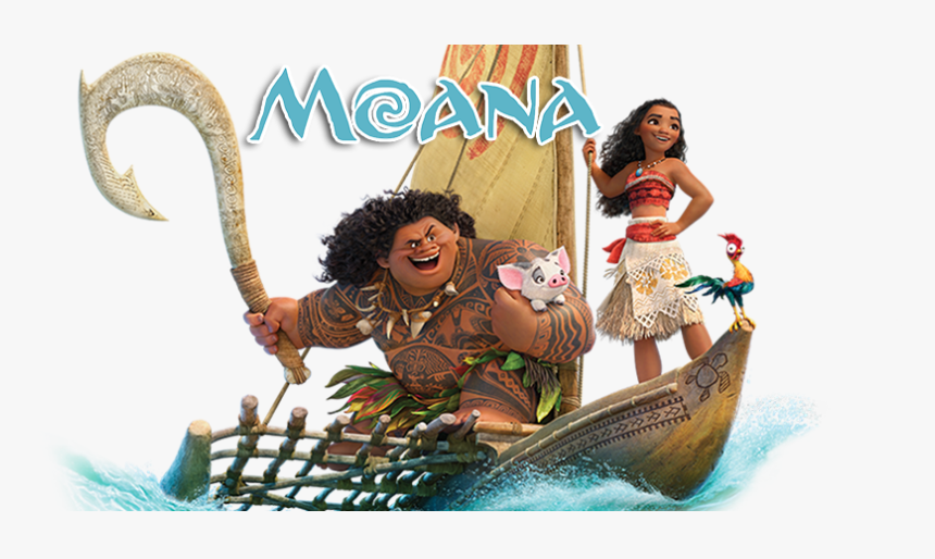 Moana And Maui On Boat Hd Png Download Kindpng