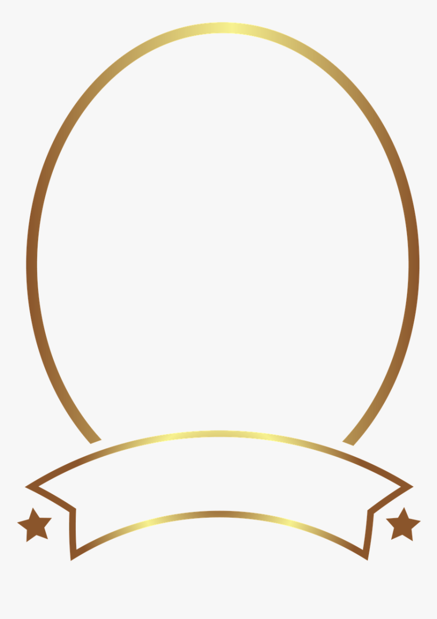 Photo Frame Gold Style Free Picture - Transparent Oval Frame Png, Png Download, Free Download