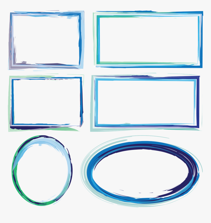 Frame Png Blue Background, Transparent Png, Free Download