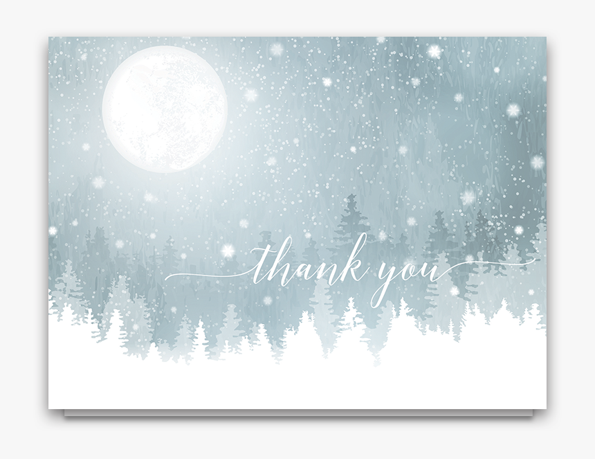 Rustic Snowflake Winter Wedding Thank You Cards - Display Device, HD Png Download, Free Download