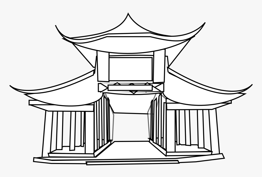 Easy Drawing Of Temple