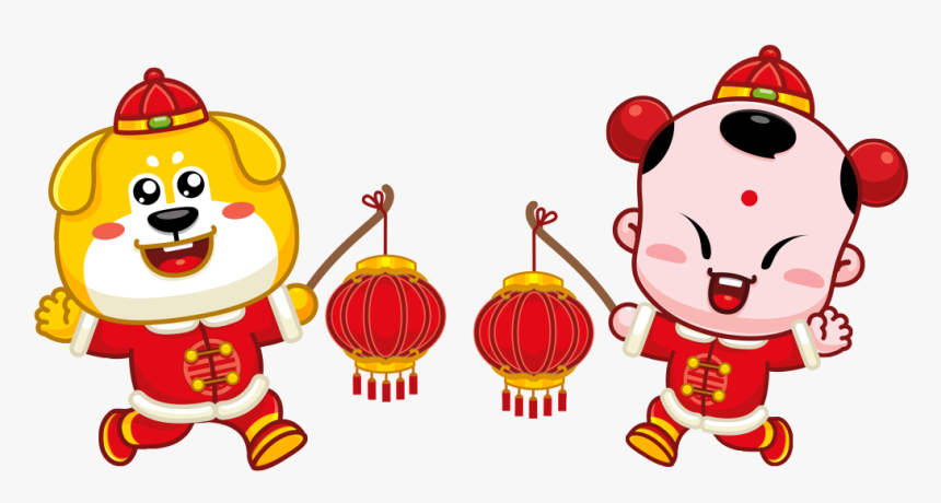 Boy Golden Dog Year Of The Big Year Big Festival Big - Chinese New Year, HD Png Download, Free Download