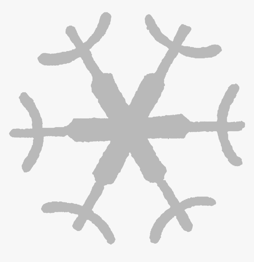 Snowflake Winter Image Grayscale Download - Dibujos De Copos De Nieve, HD Png Download, Free Download