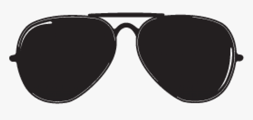 Aviator Sunglasses Transparent Background - Black Aviator Sunglasses Transparent, HD Png Download, Free Download