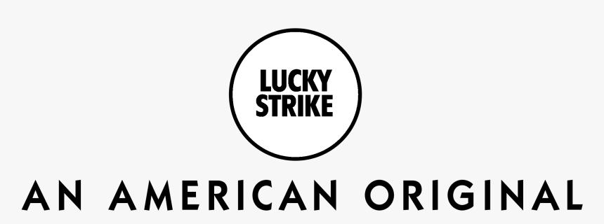 Lucky Strike Logo Black And White - Circle, HD Png Download, Free Download