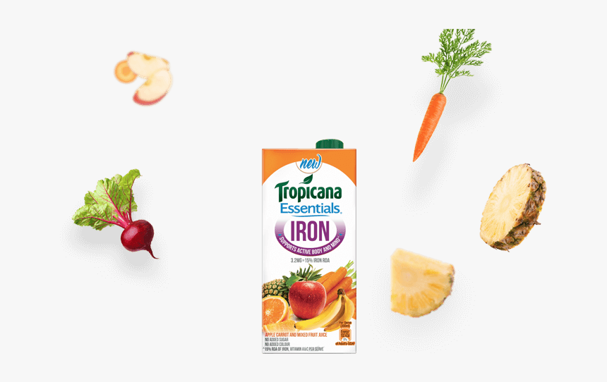 Tropicana Essentials Iron Juice - Tropicana, HD Png Download, Free Download