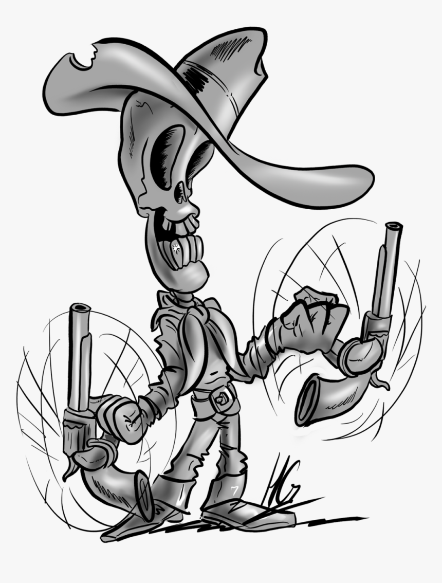 Daily Drawing Gun Slinging - Cartoon, HD Png Download, Free Download