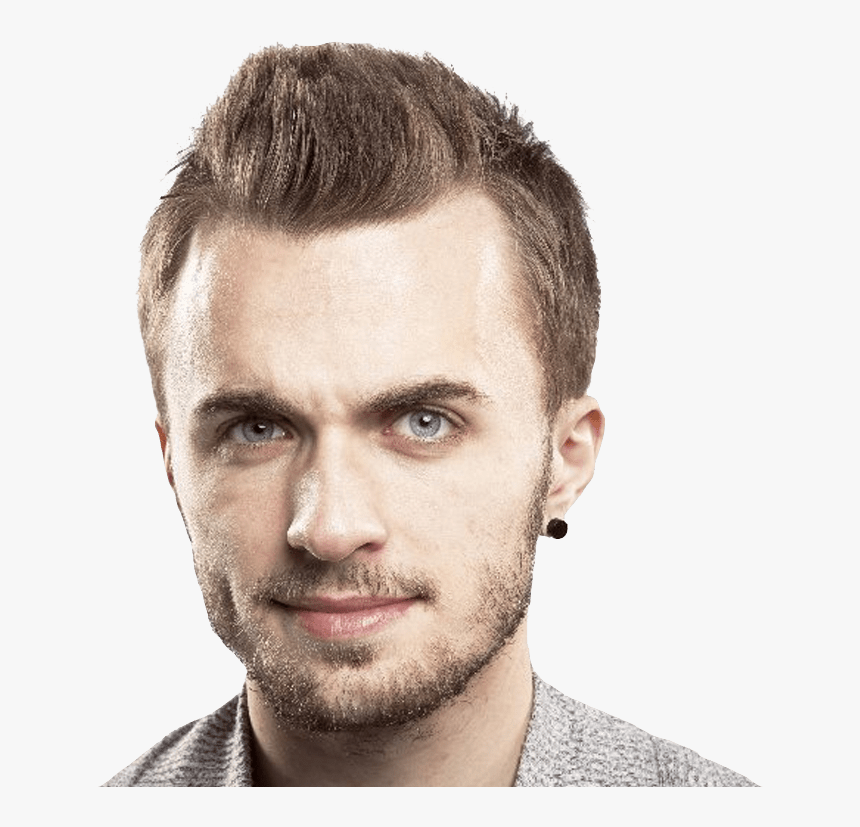 Squeezie Serious - Png Mans Face, Transparent Png, Free Download