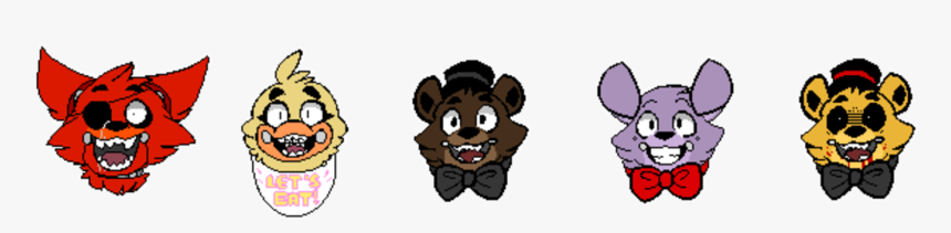 Let Cartoon - Five Nights At Freddy's Caras Png, Transparent Png, Free Download