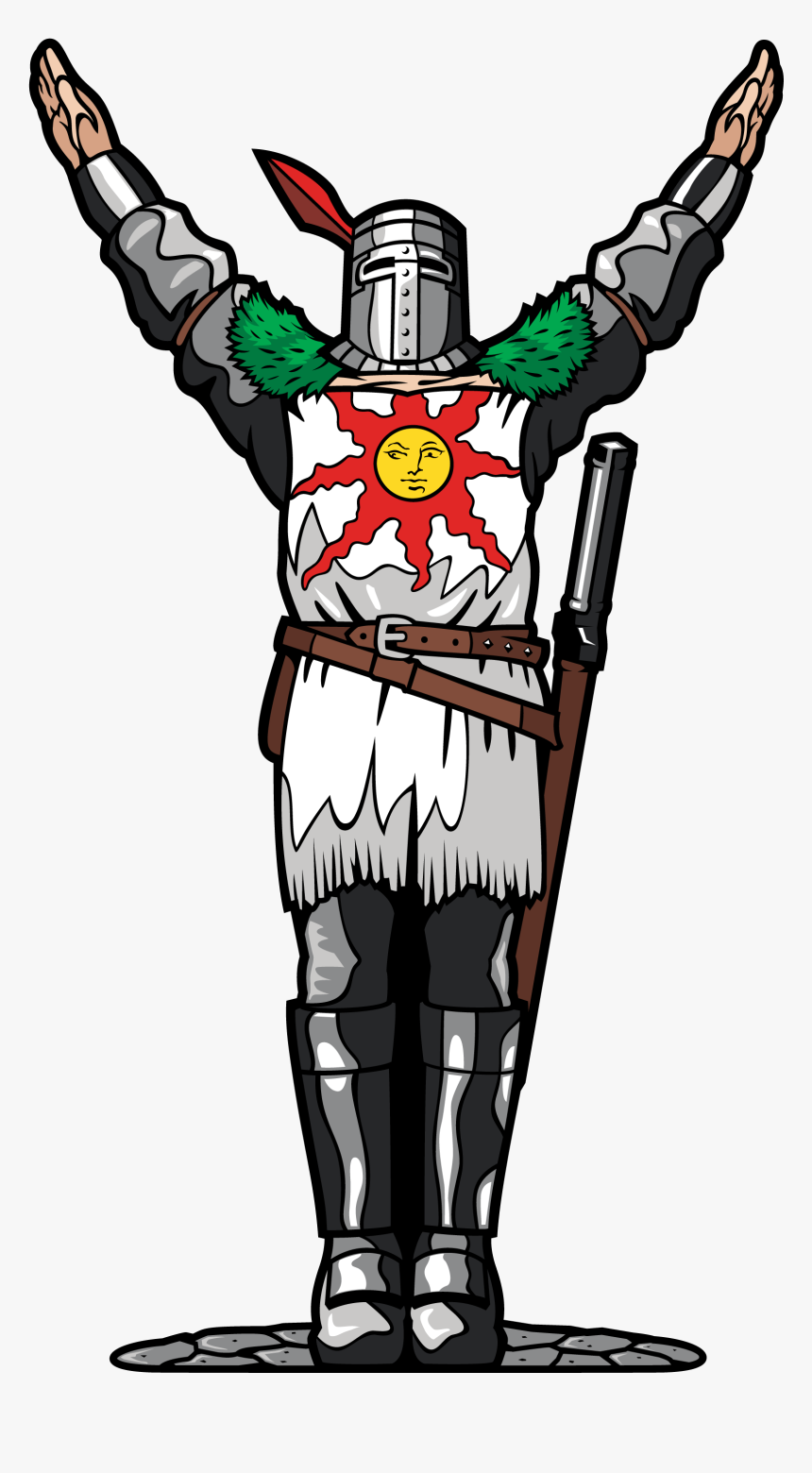 Dark Souls Clipart Praise The Son Solaire Of Astora Hd Png Download Kindpng
