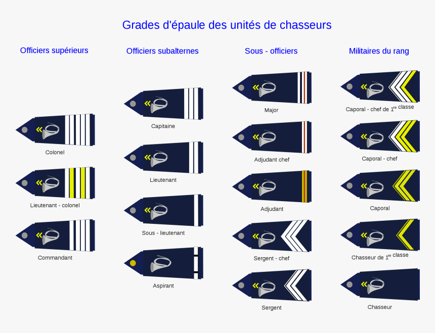 Modern French Army Ranks, HD Png Download, Free Download