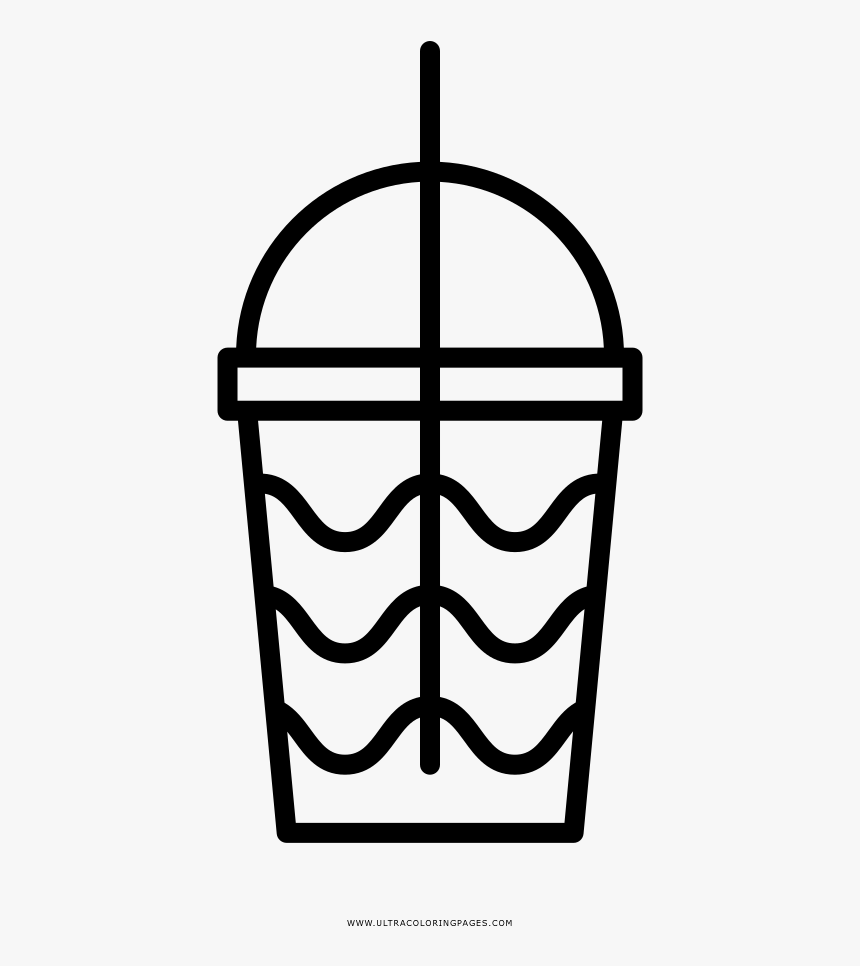 Milkshake Coloring Page - Icon, HD Png Download - kindpng.