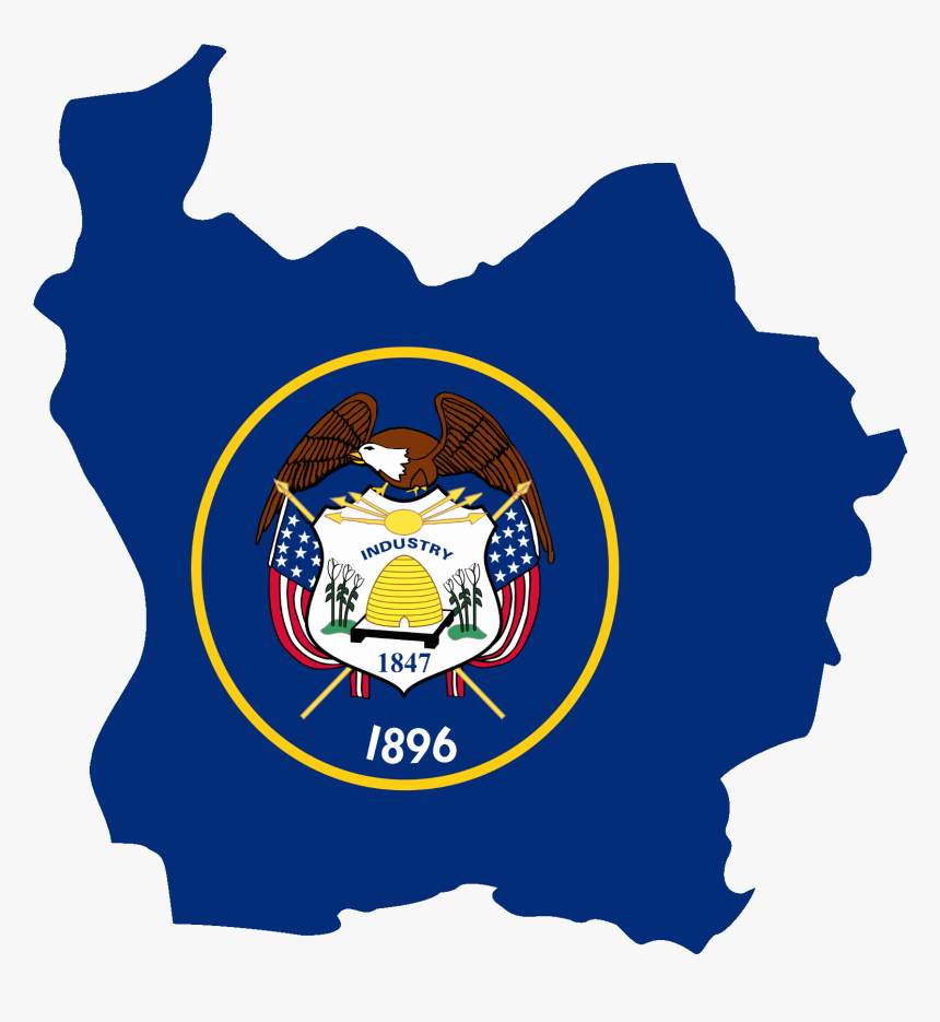 Flag Map Of The Proposed State Of Deseret - Utah Flag State Png, Transparent Png, Free Download