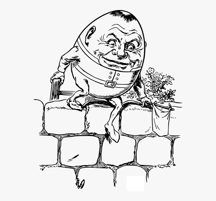 Humpty Dumpty Cartoon Drawing, HD Png Download, Free Download