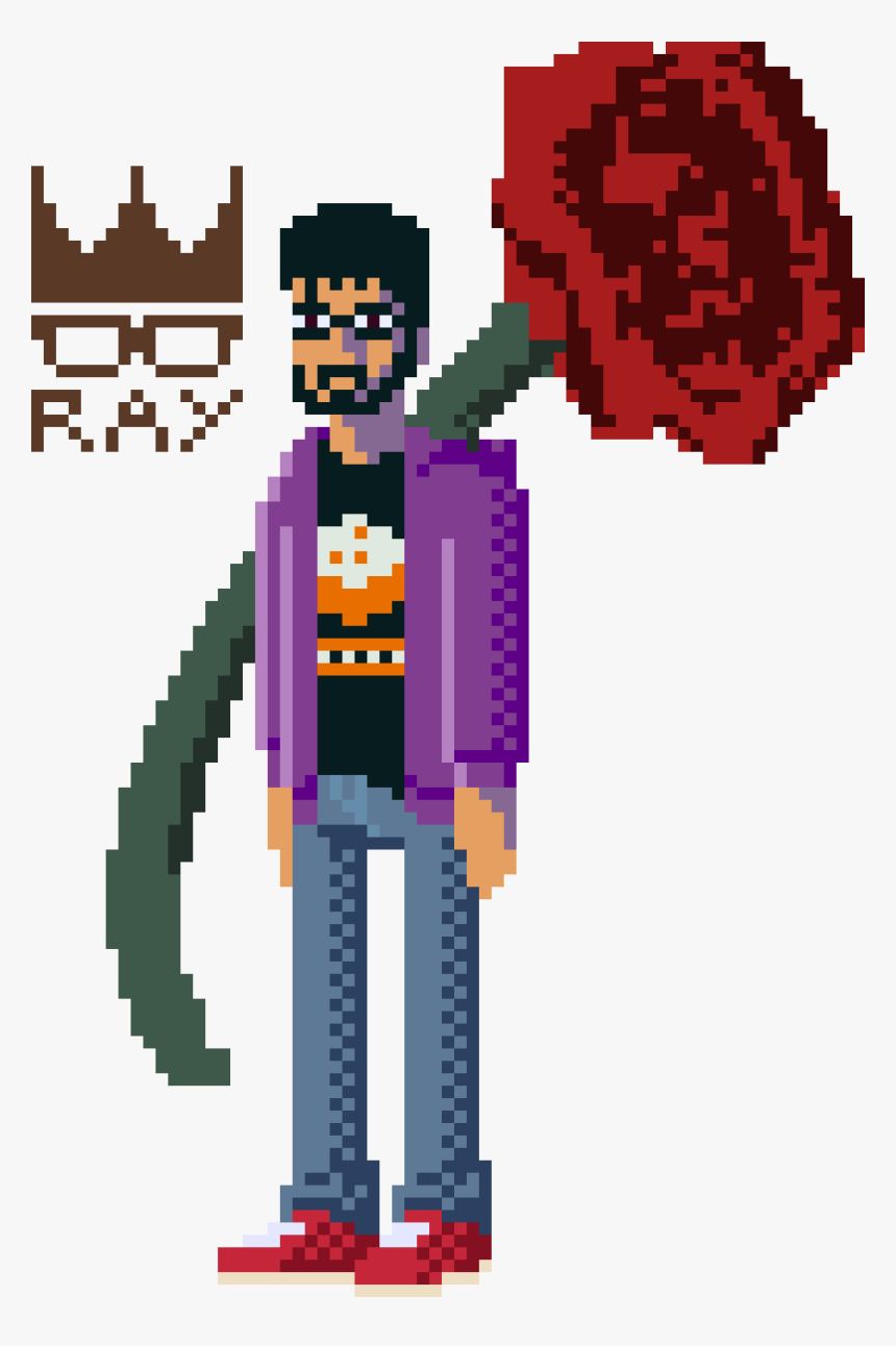 Pixel Png Tumblr -ray Pixel Art - Cartoon, Transparent Png, Free Download