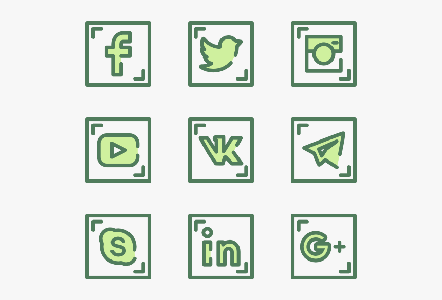 Logos Redes Sociales Verde, HD Png Download, Free Download