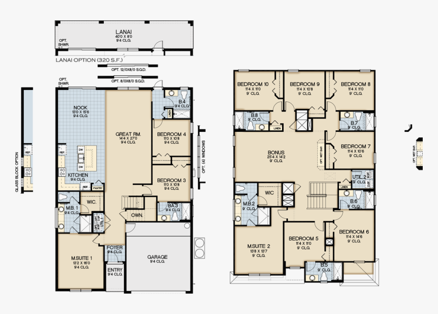 Santa Rosa Floorplan At Bellavida Resort Orlando - Floor Plan, HD Png Download, Free Download