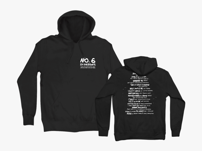 6 Collaborations Project Hoodie - Ed Sheeran Divide Tour Merchandise, HD Png Download, Free Download