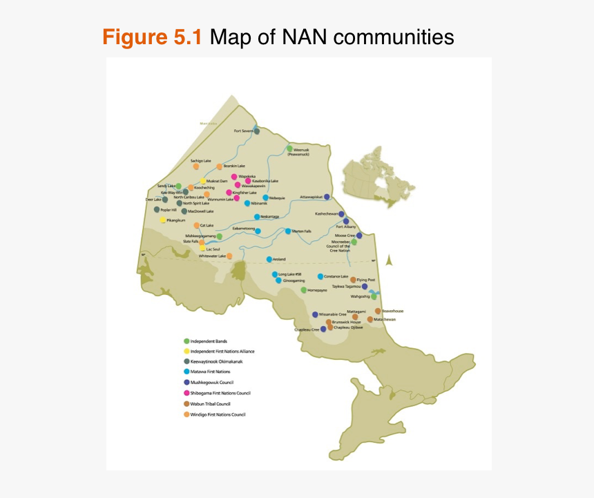 Map Of Native Reserves In Ontario First Nations Reserves Ontario, Hd Png Download - Kindpng