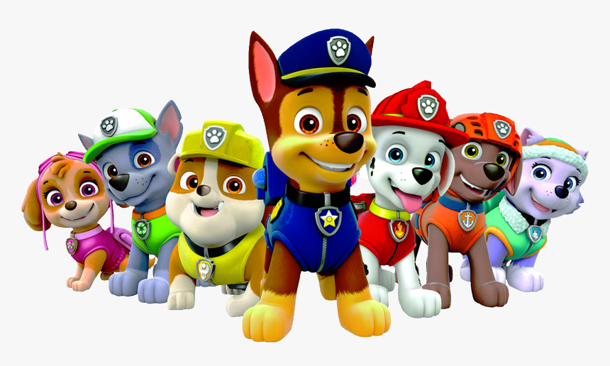 Faces Clipart Paw Patrol - Paw Patrol Characters Png, Transparent Png, Free Download
