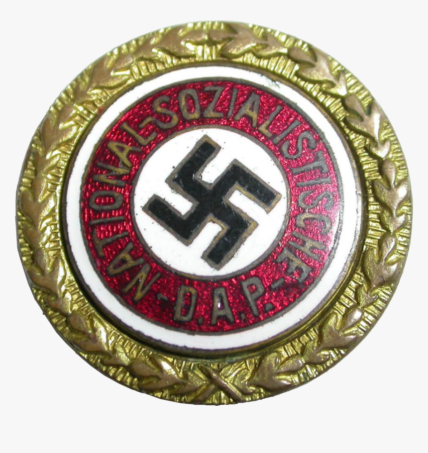 Golden Party Badge - Nazi Flag, HD Png Download, Free Download