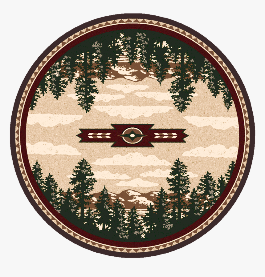 Autumn Point/wine Round Rug By American Dakota - Circle, HD Png Download, Free Download