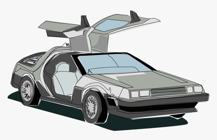 0192 Thedrivery Elorean 300dpi - Delorean Dmc-12, HD Png Download, Free Download