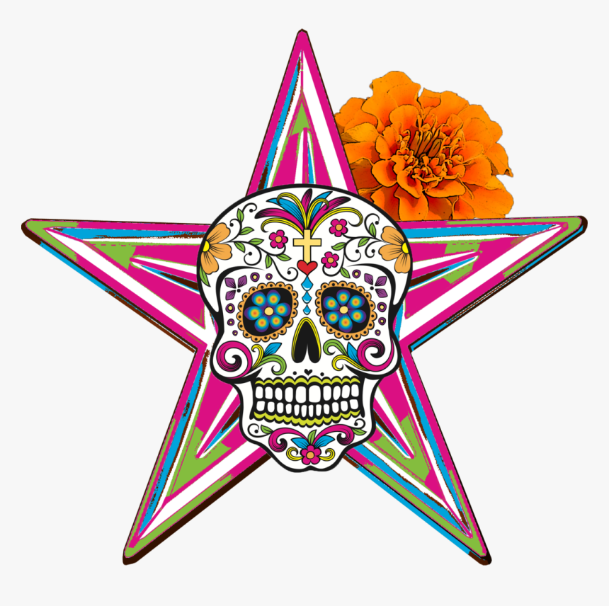 Day Of The Dead Colorful Drawings, HD Png Download, Free Download