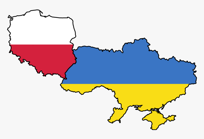 Poland And Ukraine - Ukraine And Poland Map, HD Png Download, Free Download