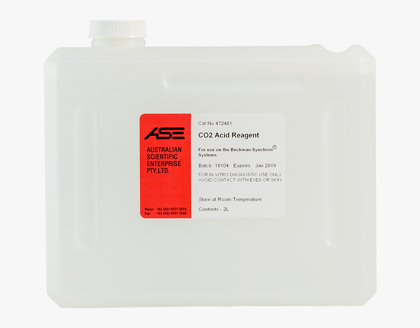 Ase Co2 Acid Reagent - Label, HD Png Download, Free Download