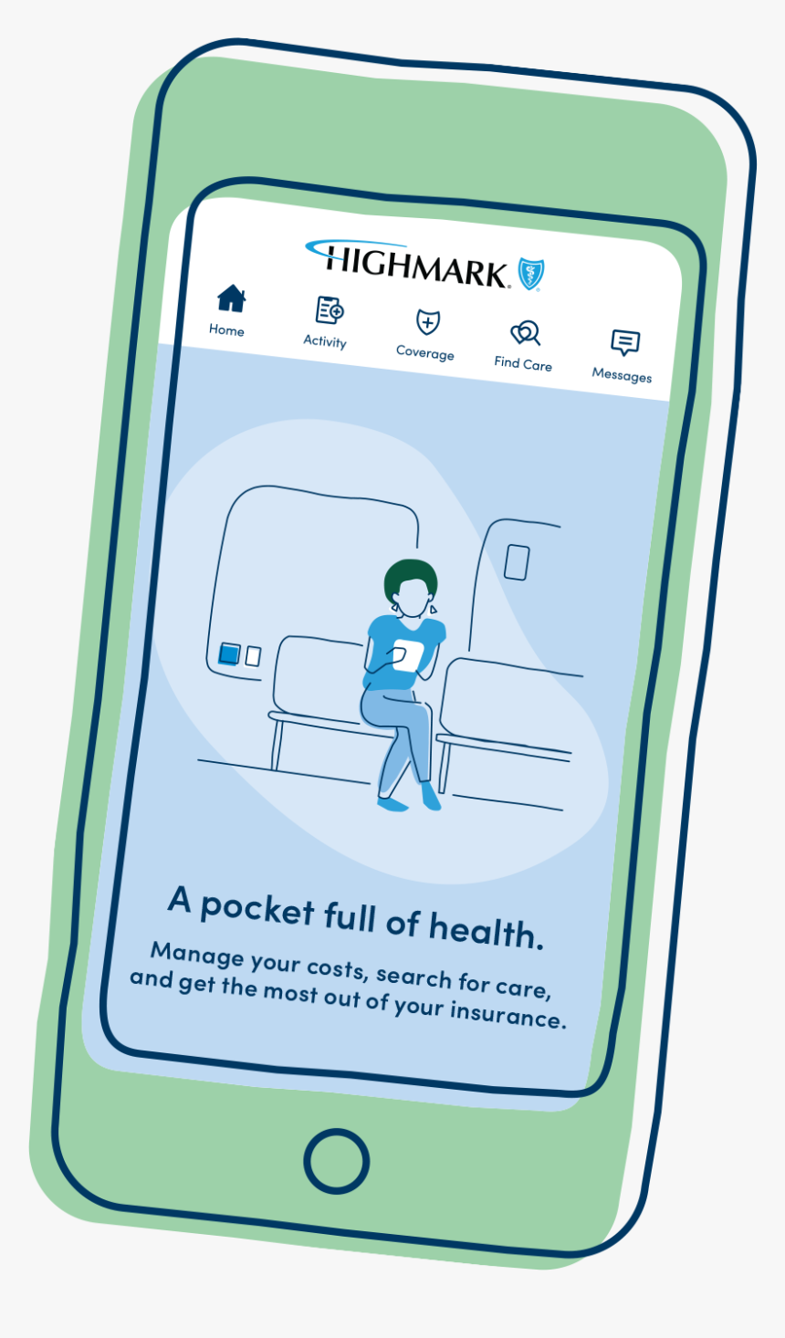 Highmark App - Cartoon, HD Png Download, Free Download