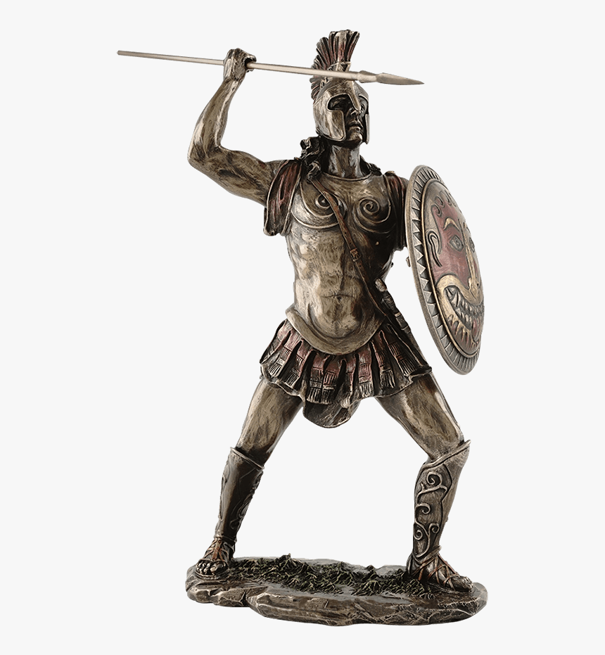 Spartan Hoplite Warrior With Spear Statue - Spartan Warrior Figure, HD Png Download, Free Download