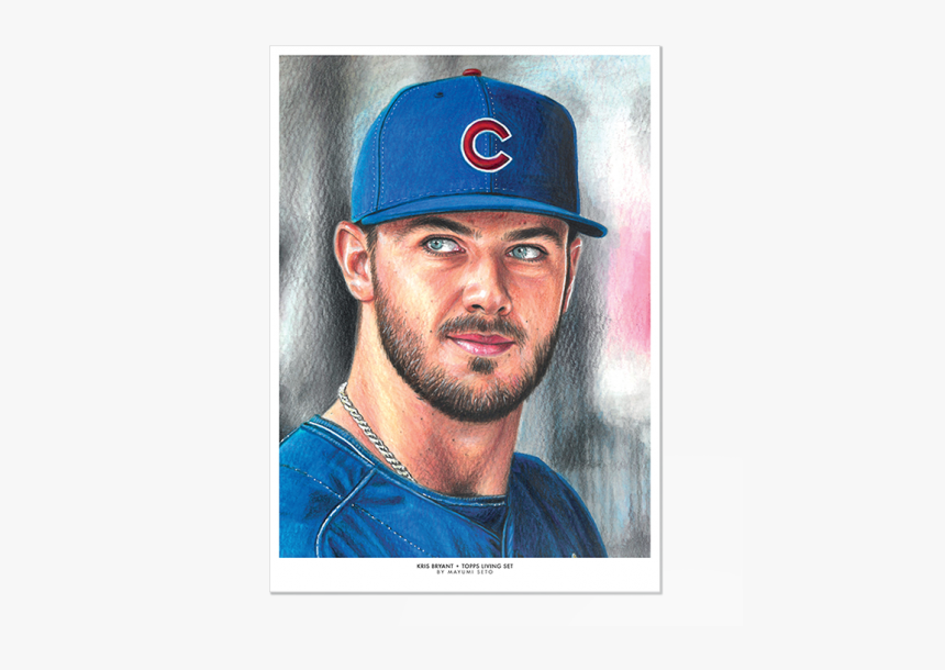 Topps Living Set Fine Art Print - Baseball Player, HD Png Download, Free Download