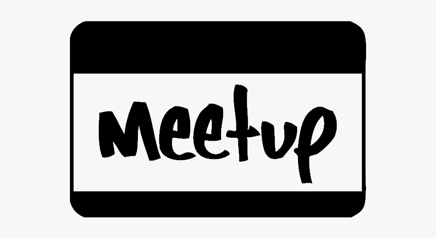 Black And White Meetup Logo, HD Png Download, Free Download